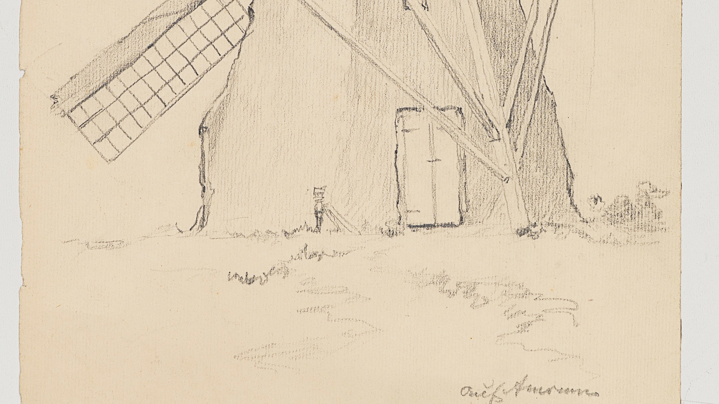 Studie einer Mühle auf Amrum