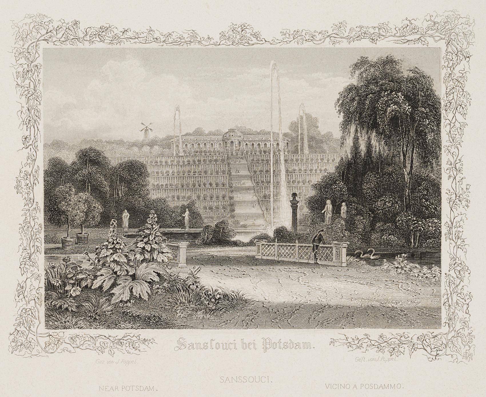 Ansicht von Sanssouci bei Potsdam