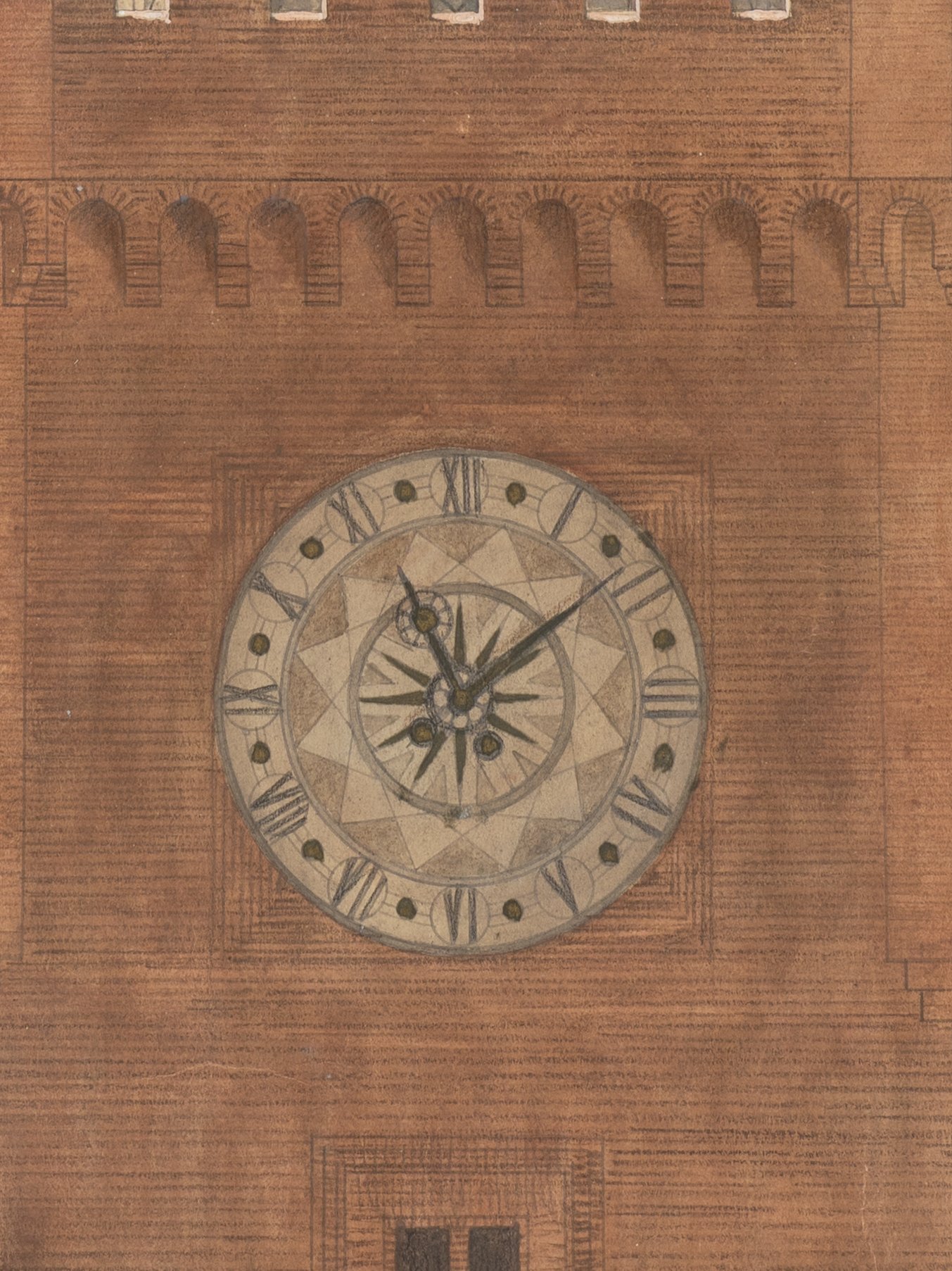 Ansicht eines Kirchturms, St.-Georgen-Kirche Wismar(?)