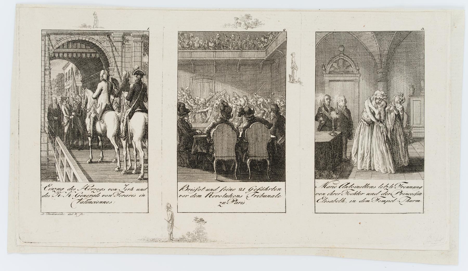 Revolutionskrieg & Marie Antoinette mit ihrer Tochter