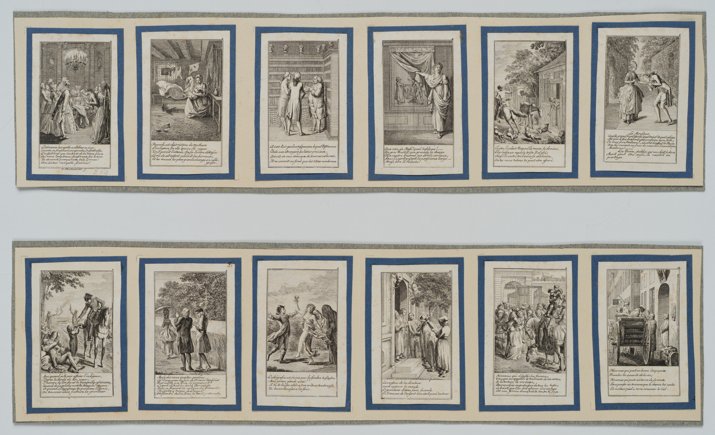 12 Blätter moralischen und satyrischen Inhalts