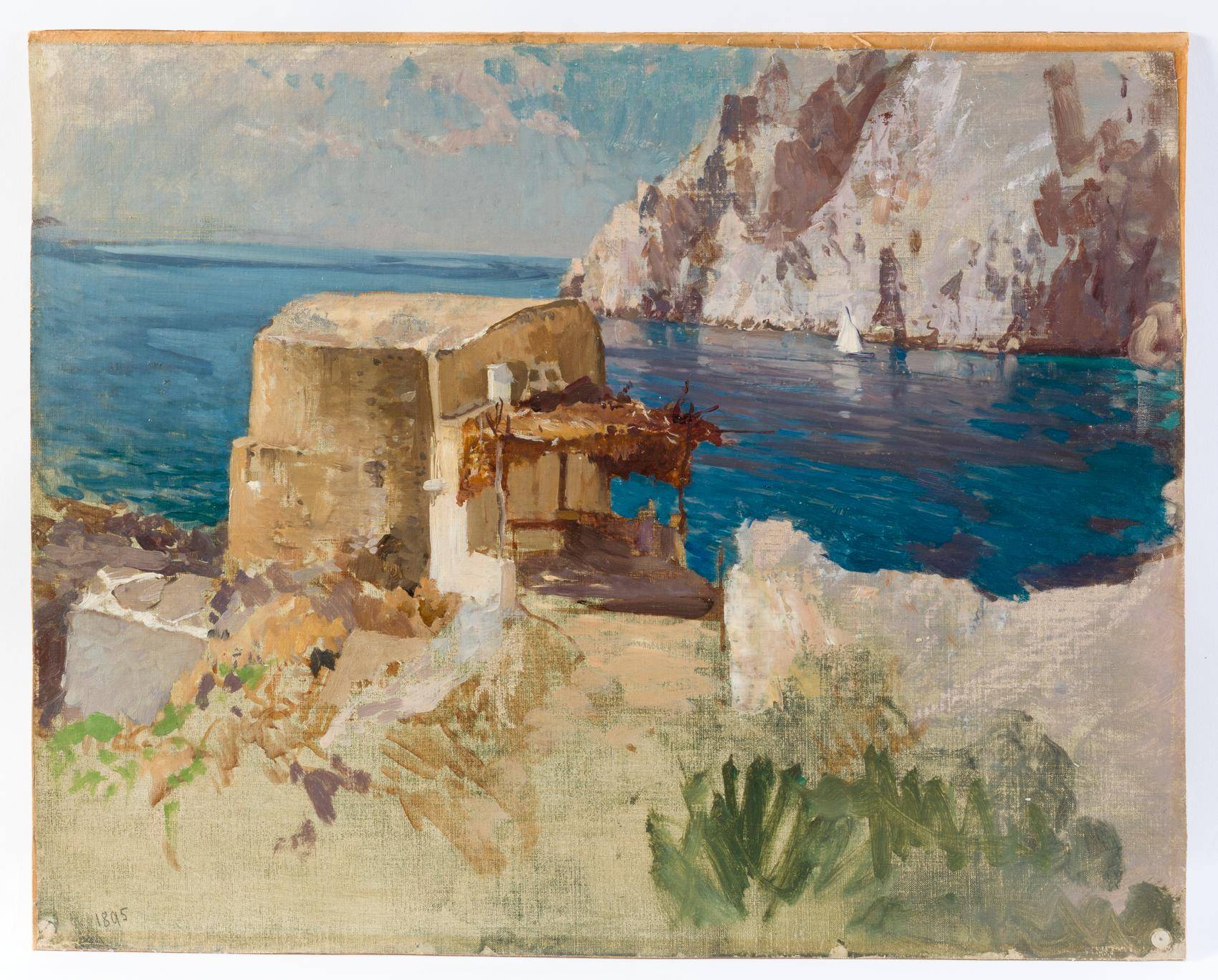 Fischerhütte am Ufer bei Capri