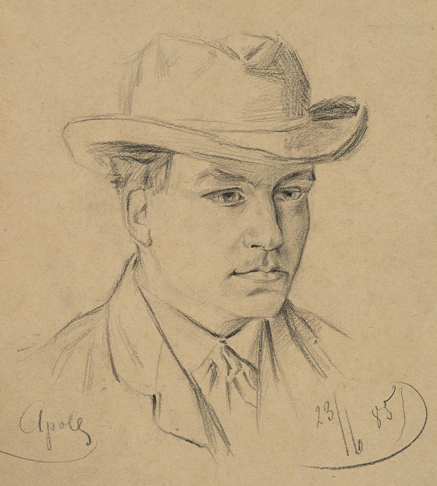 Porträt eines Mannes mit Hut