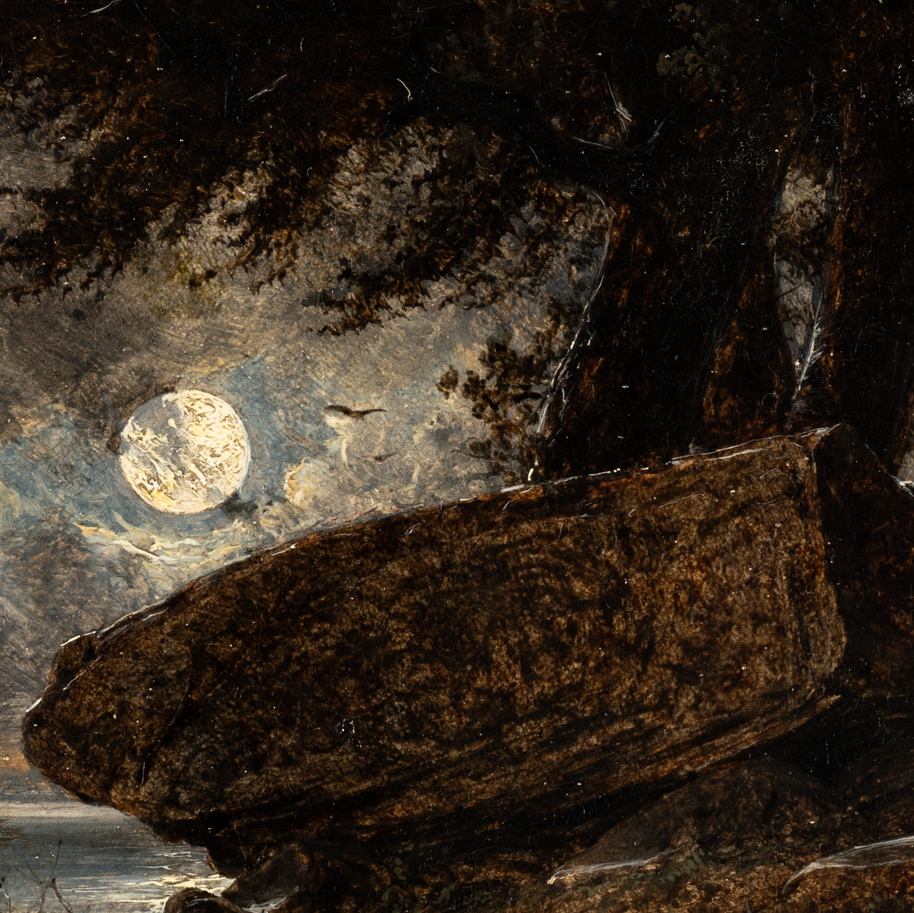 Hünengrab bei Vollmond
