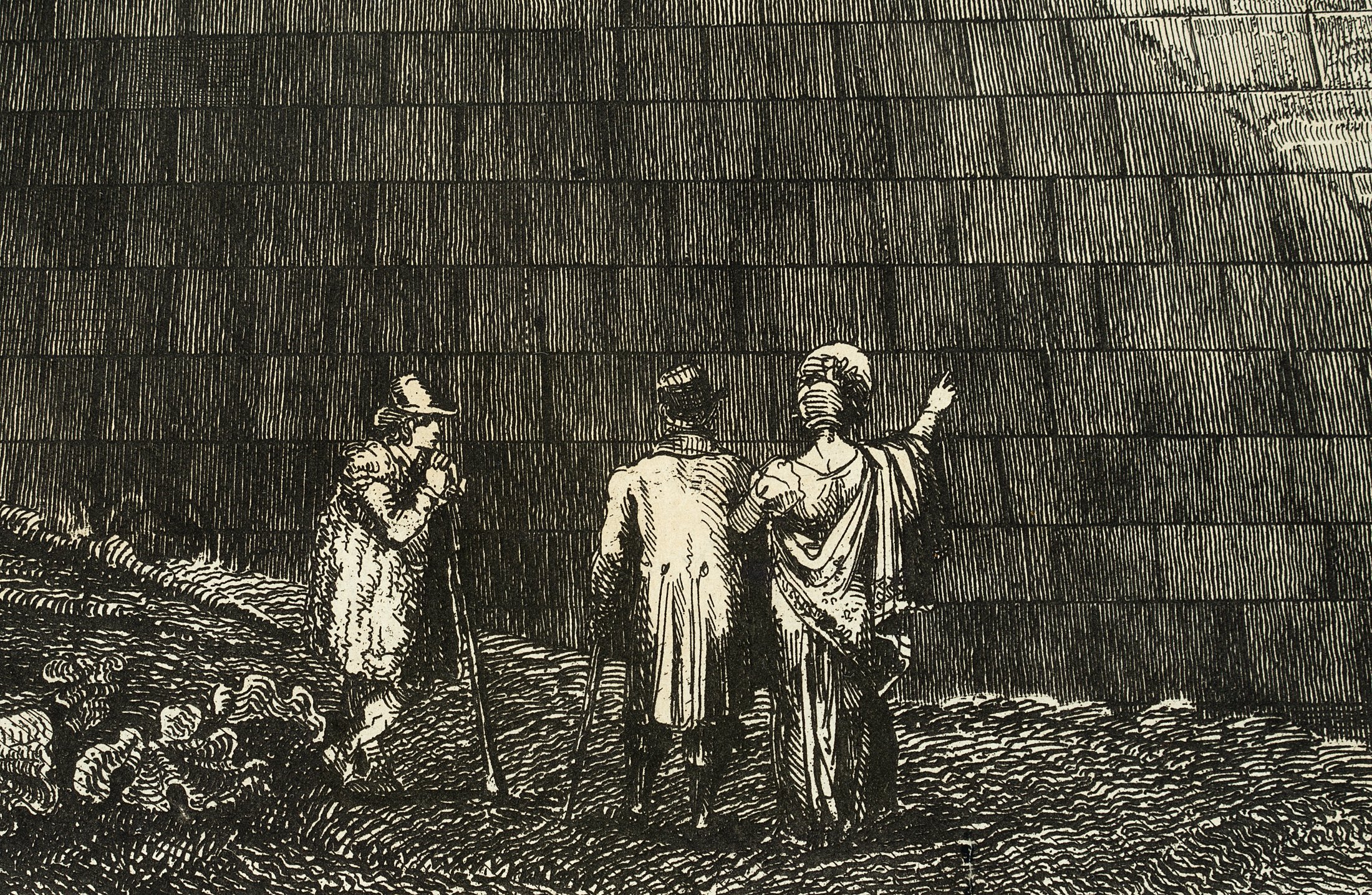 Ansicht der Cestius-Pyramide in Rom