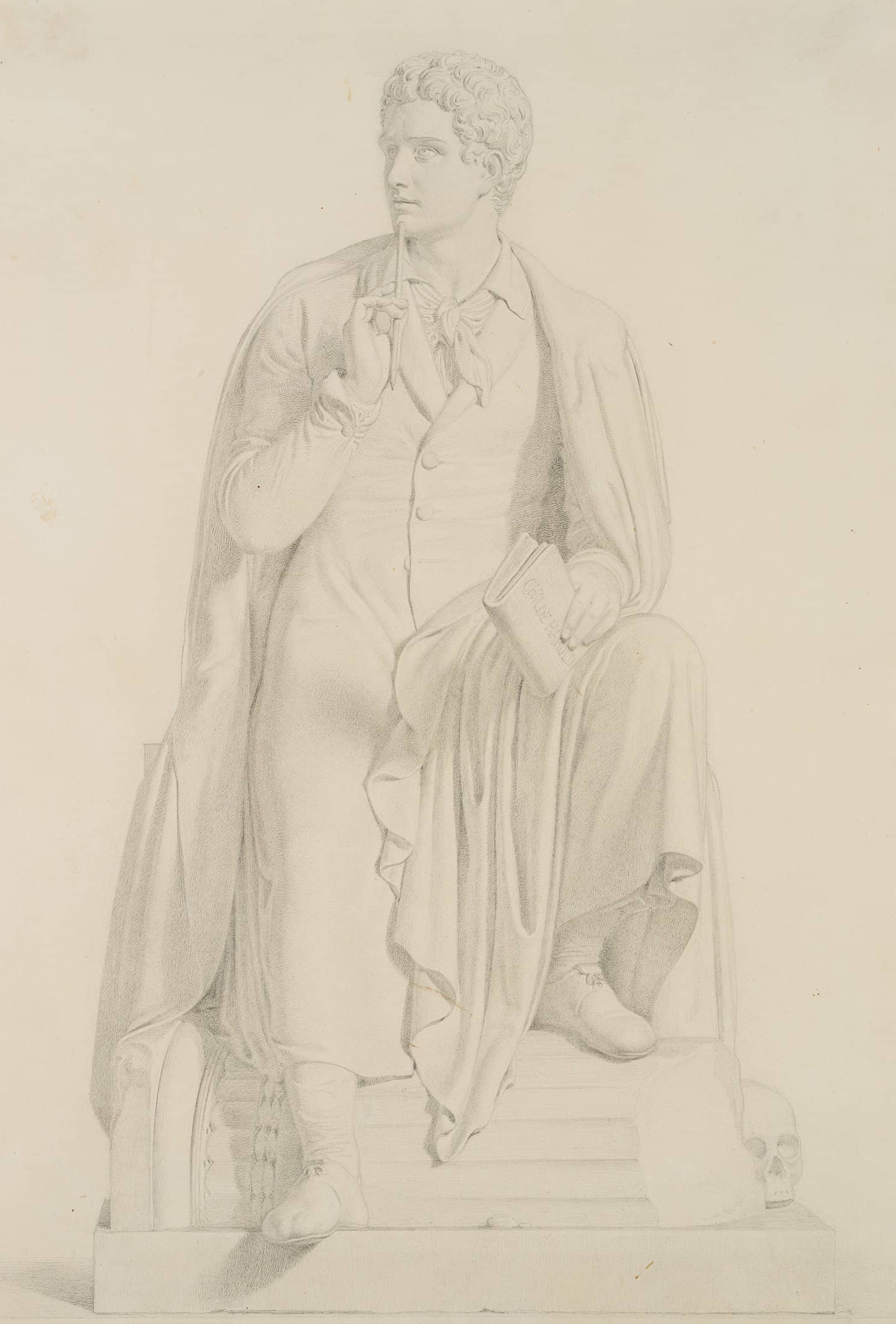 Lord Byron, nach der Skulptur von Bertel Thorvaldsen