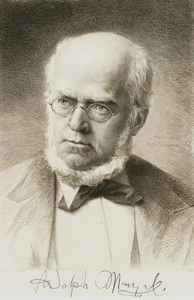 Porträt des Künstlers Adolph von Menzel (1815-1905) im Alter von 73 Jahren