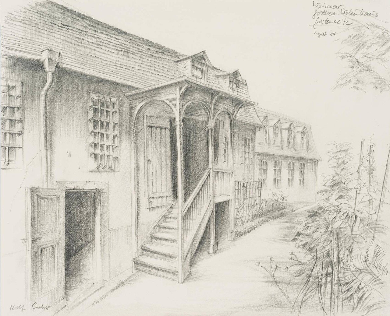 Goethes Wohnhaus in Weimar, Gartenseite
