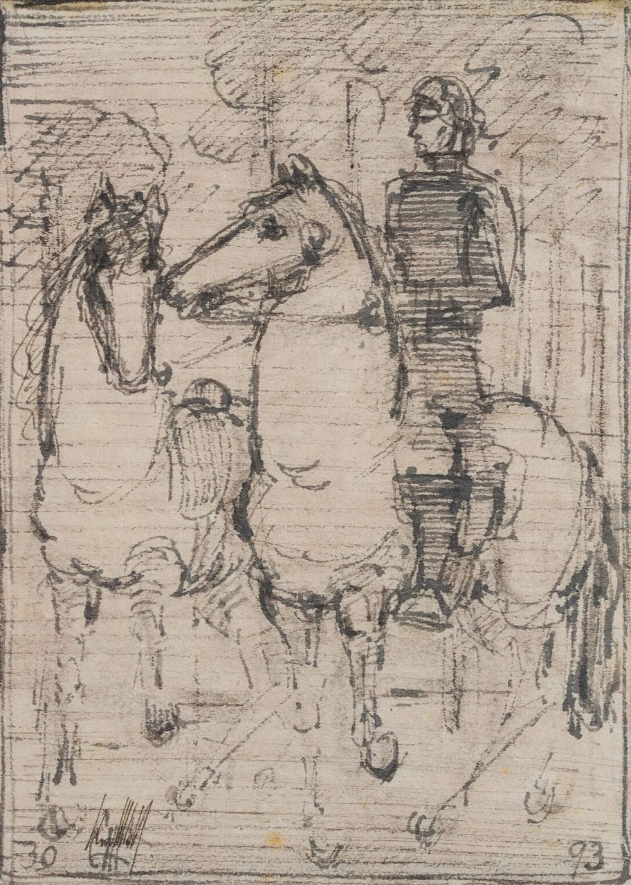 Reiter mit Handpferd