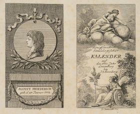 Titel und Portrait zum Lauenburger Kalender für 1781