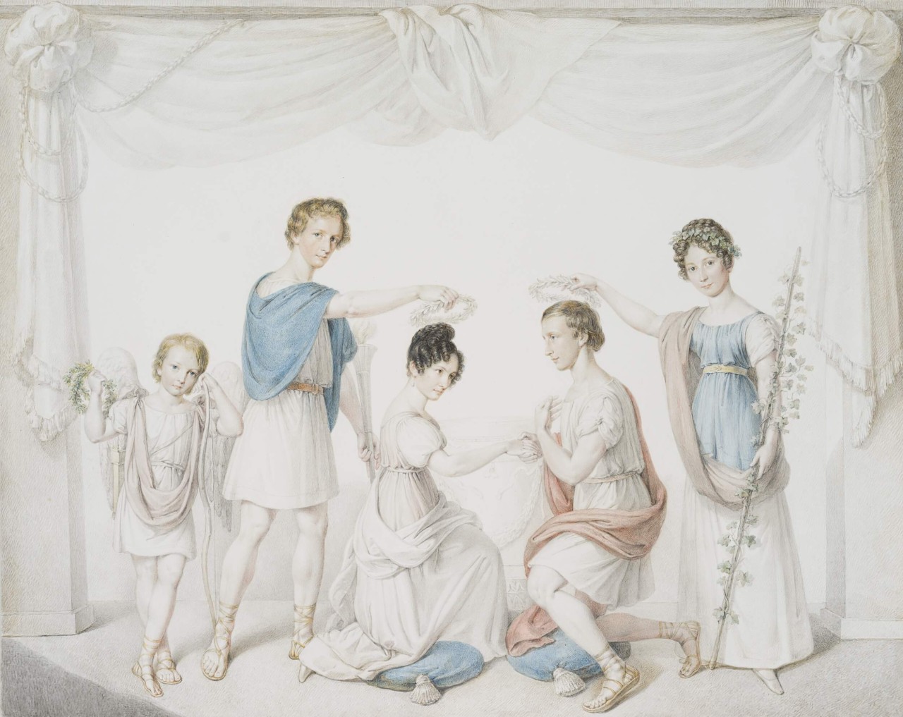 Verlobungsbild der Familie Sickel