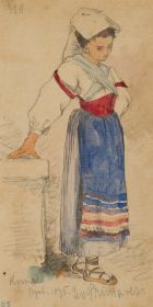 Römerin in traditioneller Tracht
