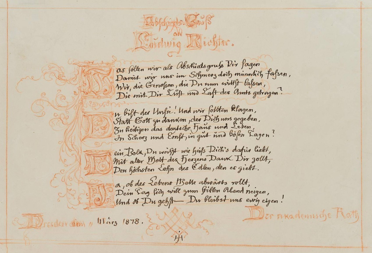 Abschiedsgruß an Ludwig Richter