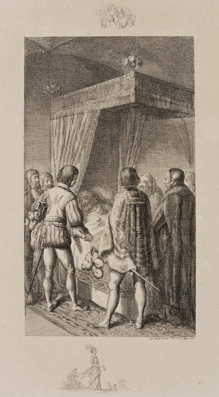 Otto der Erlauchte auf dem Sterbebette