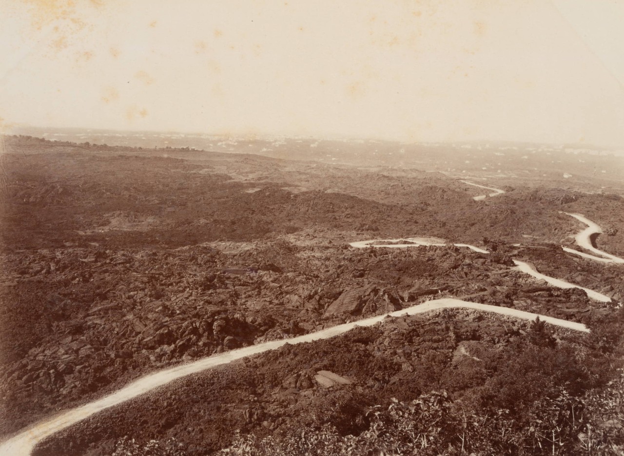 Panorama mit Straße zum Vesuv