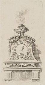 Eine Uhr auf einem Consol