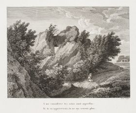 Vexierbild: Landschaft und Kopf