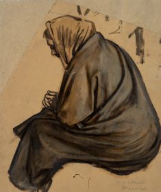 Studie einer Sitzenden Frau