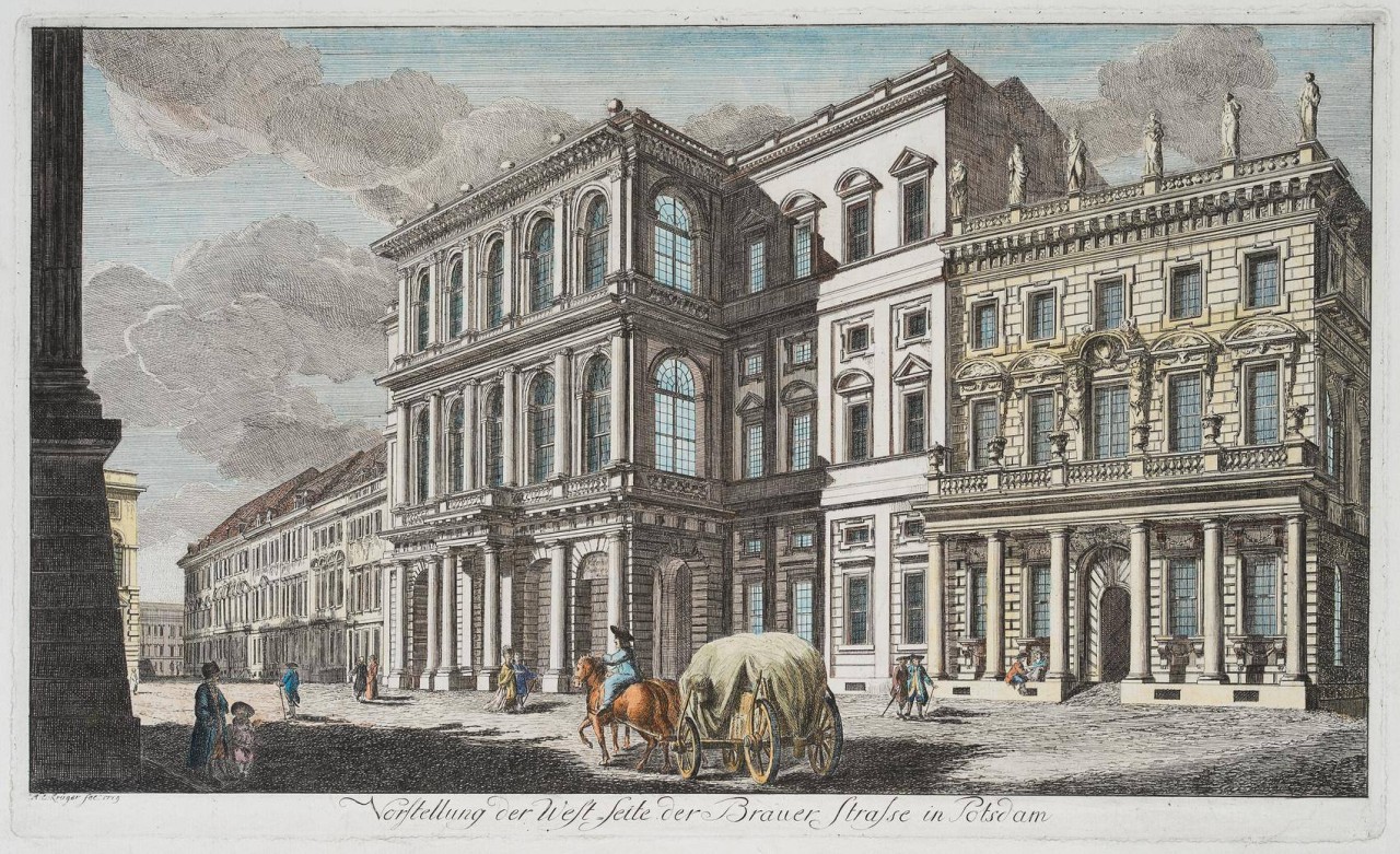 Westseite des Palast Barberini in Potsdam