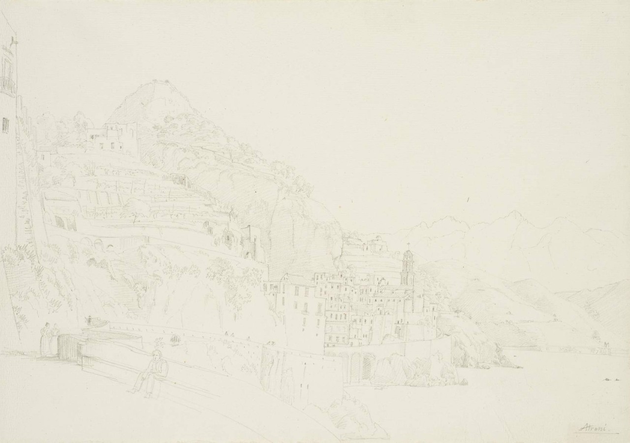 Blick auf Atrani, nahe Amalfi