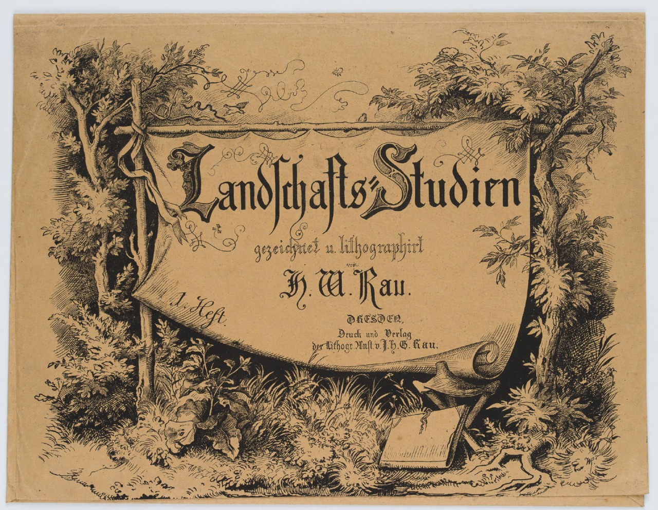 5 Landschaftsstudien, 1. Heft, Mappe
