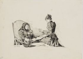 Frauen bei der Handarbeit