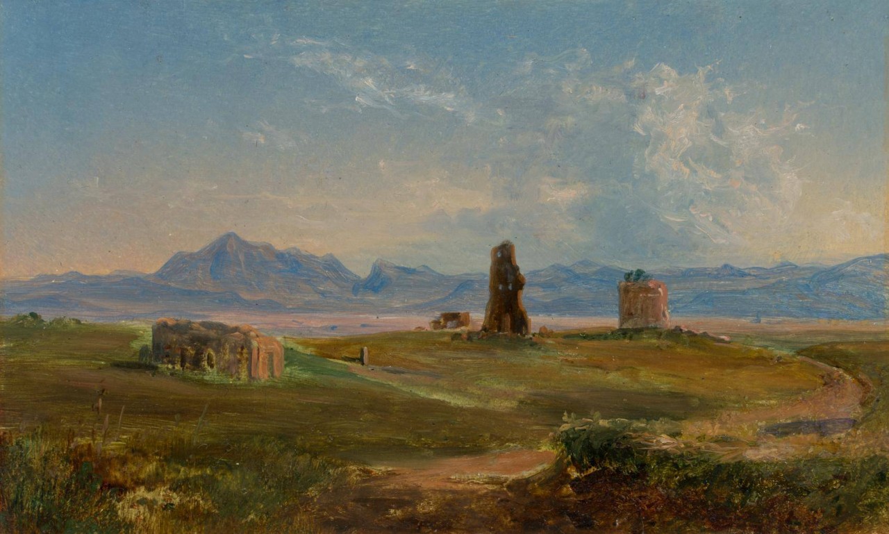 Ruinen der Villa Gordiani mit Tor de' Schiavi