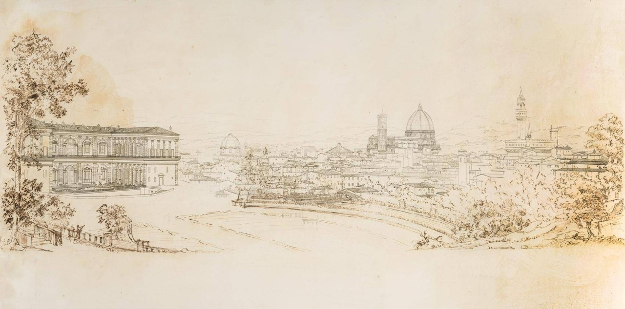 Blick auf Florenz vom Boboli-Garten aus