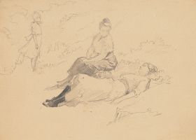 Figuren im Freien - Studie
