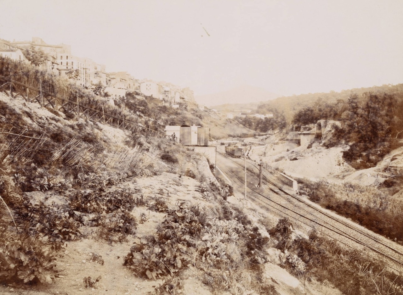 Bahngleise bei Marino, Latium