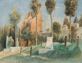 Auf dem Protestantischen Friedhof in Rom
