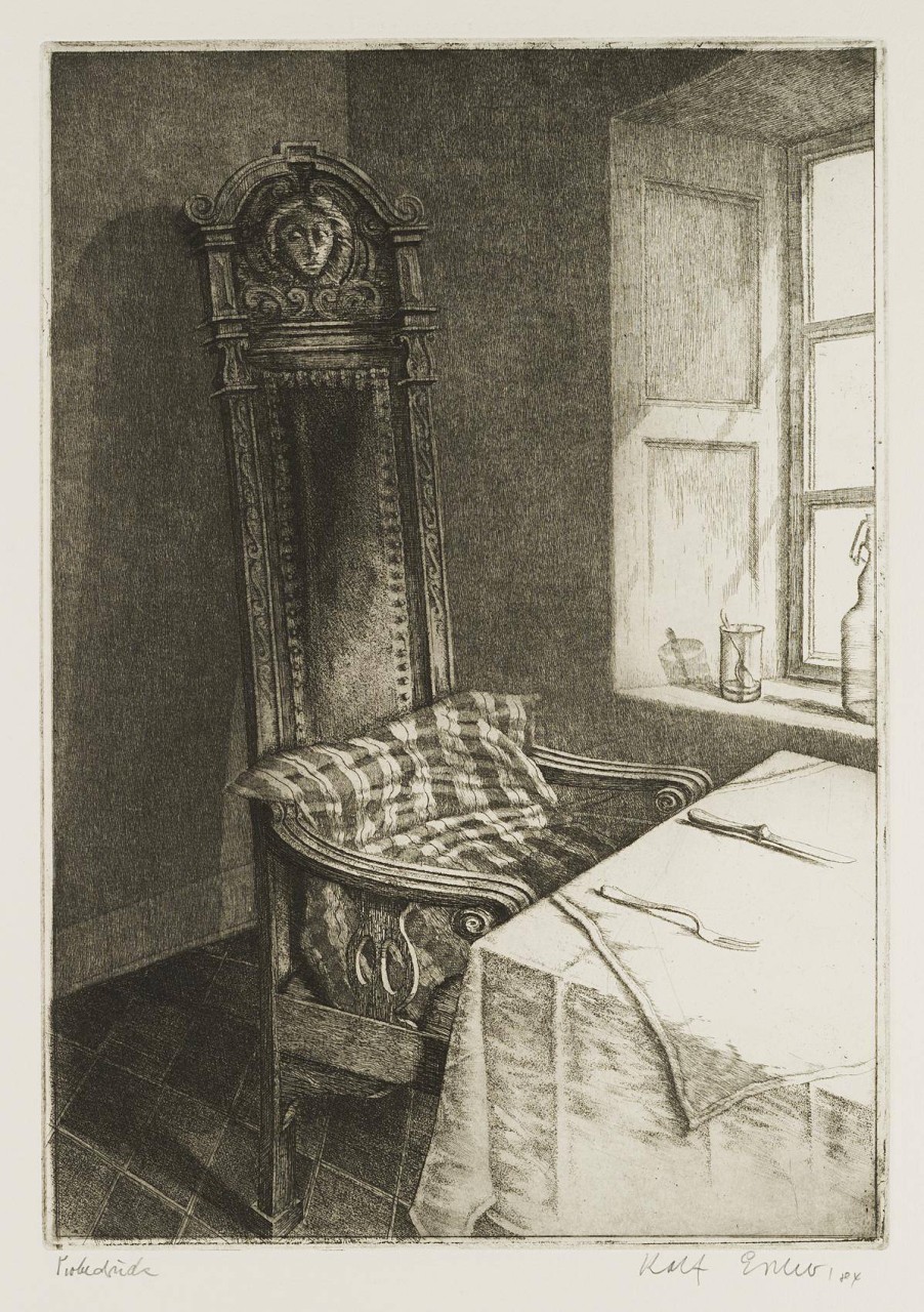 Alter Stuhl in Xanten (Hotel van Bebber)