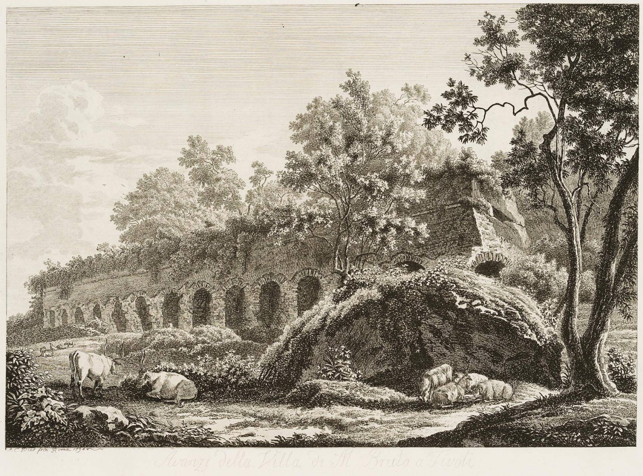 Die Villa des Brutus in Tivoli