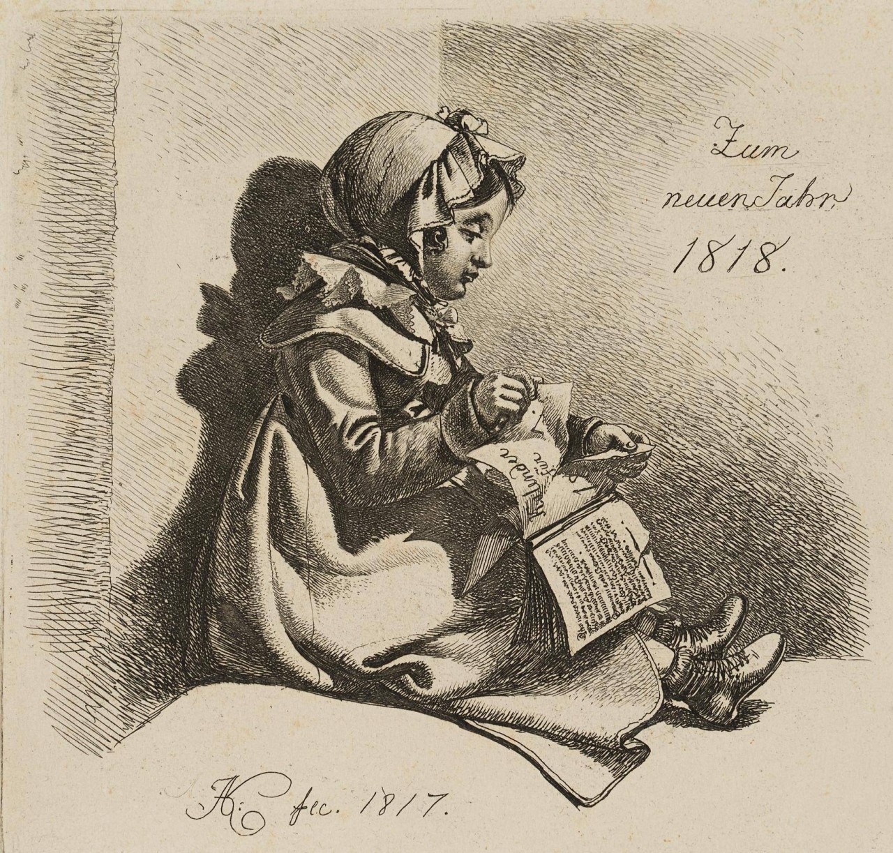 Das Mädchen mit dem Kalender, Zum neuen Jahr 1818