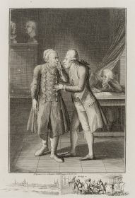 Der Antiquar Lippert und der Künstler Adrian Zingg