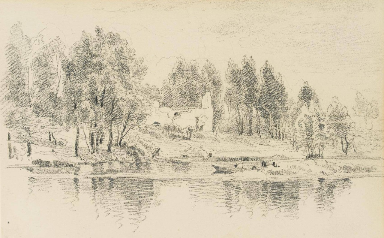 Ruine am Fluss