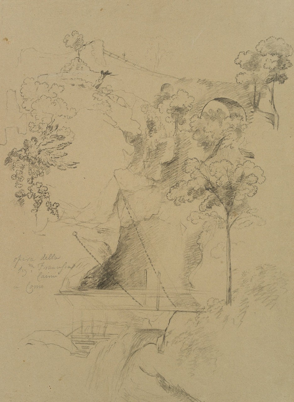 Gebirgige Landschaft bei Como