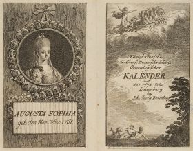 Titel und Portrait zum Lauenburger genealogischen Kalender für 1778