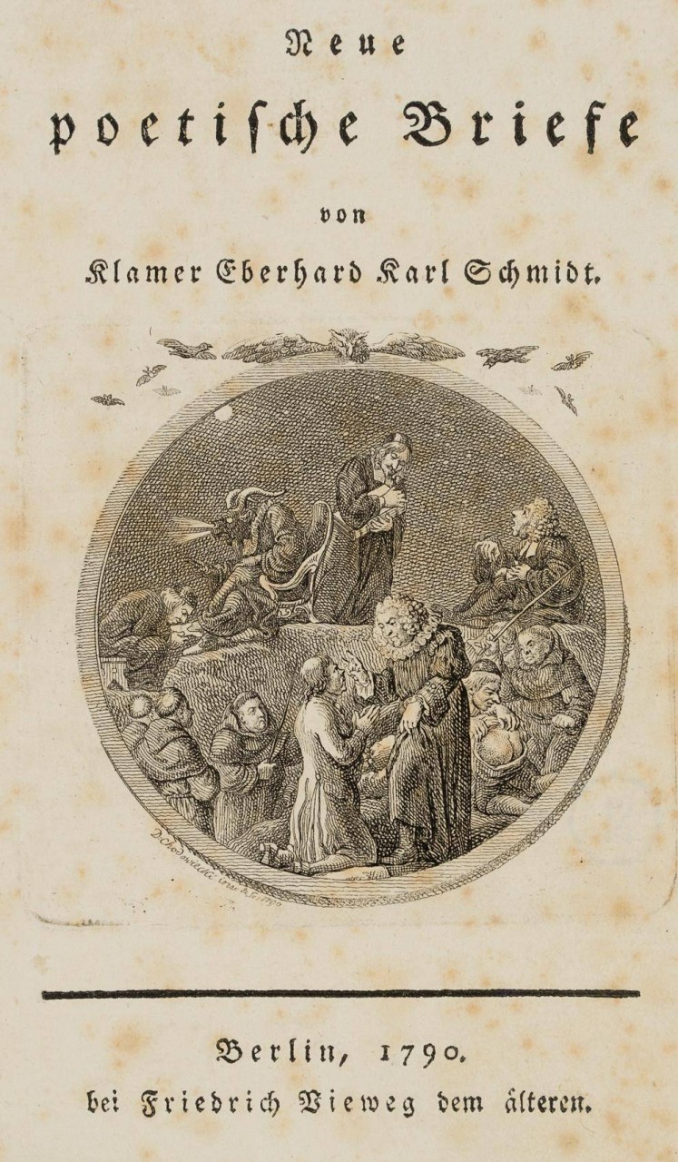 Titelseite zu Klamer Schmidt's neue poetische Briefe