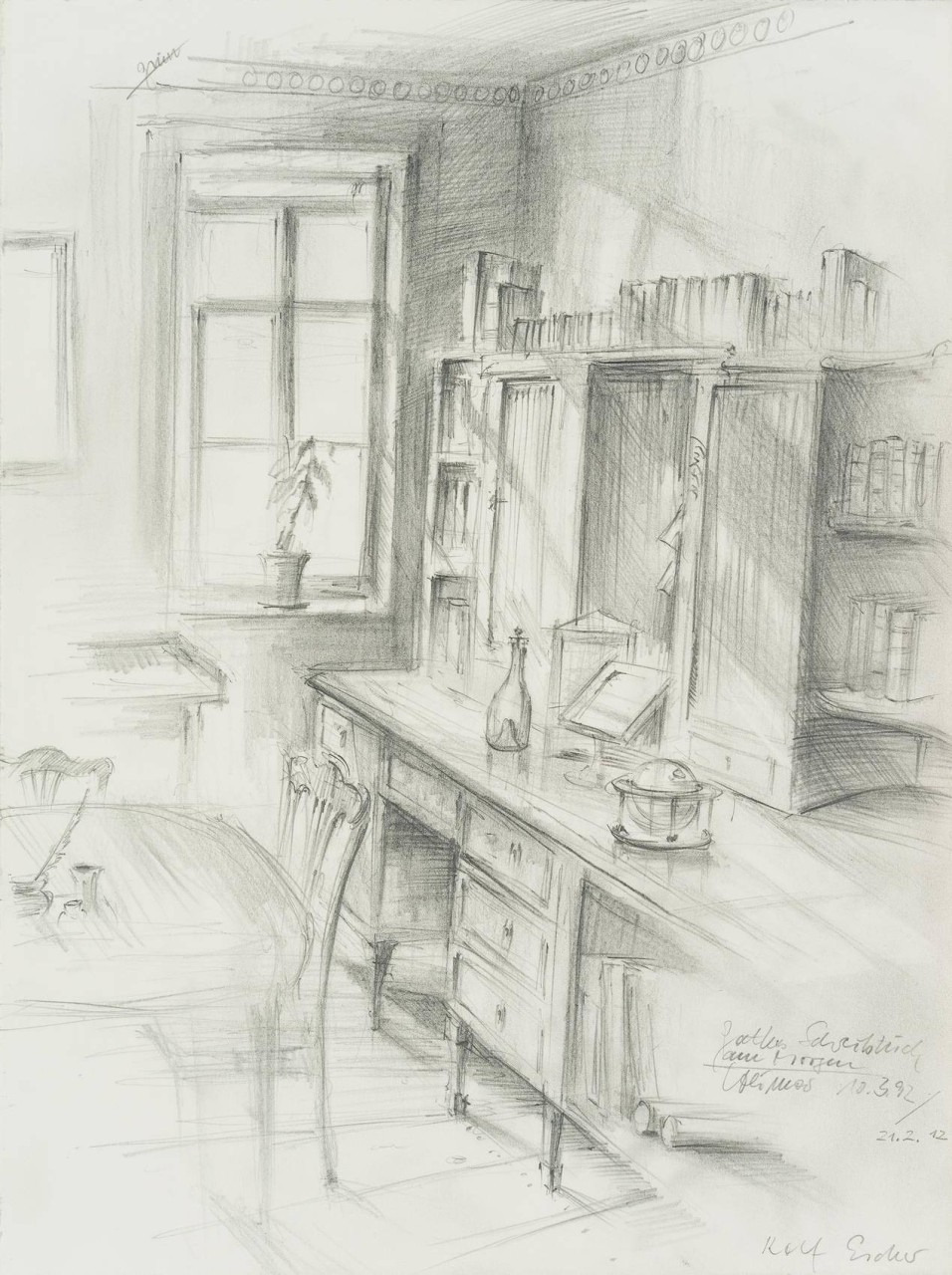 Goethes Wohnhaus in Weimar: Schreibtisch am Morgen