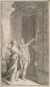 Herkules und die Tugend am Tempel des Verdienste