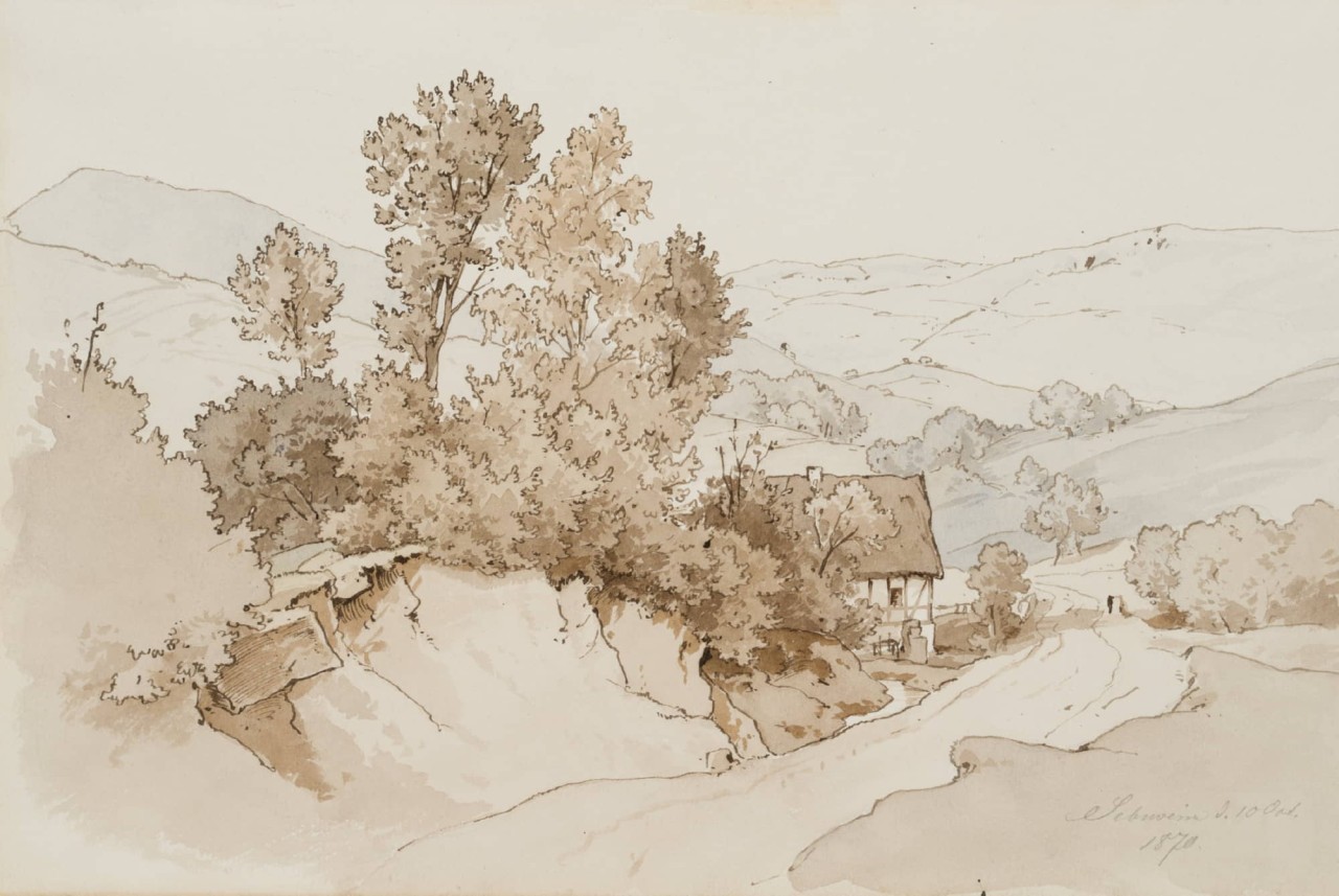 Hügellandschaft bei Sebusein