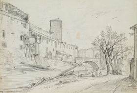 Stadt mit Fluss