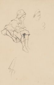 Sitzende Frau - Figurenstudien