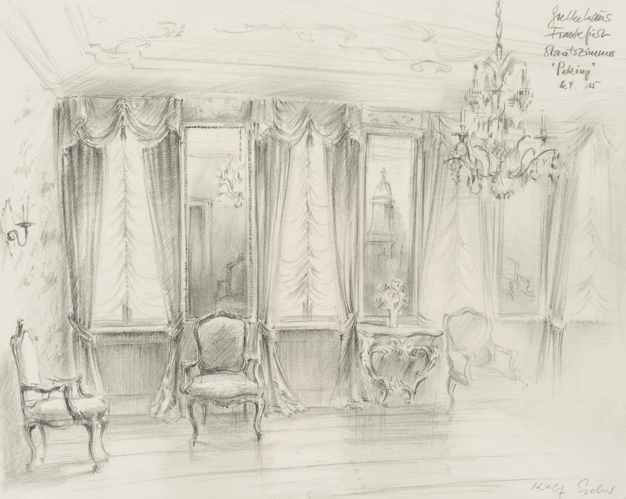 Das Staatszimmer "Peking" im Frankfurter Goethe-Haus