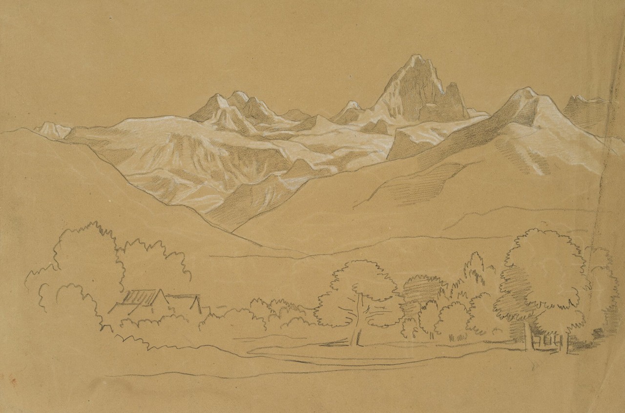 Landschaft am Montblanc-Massiv