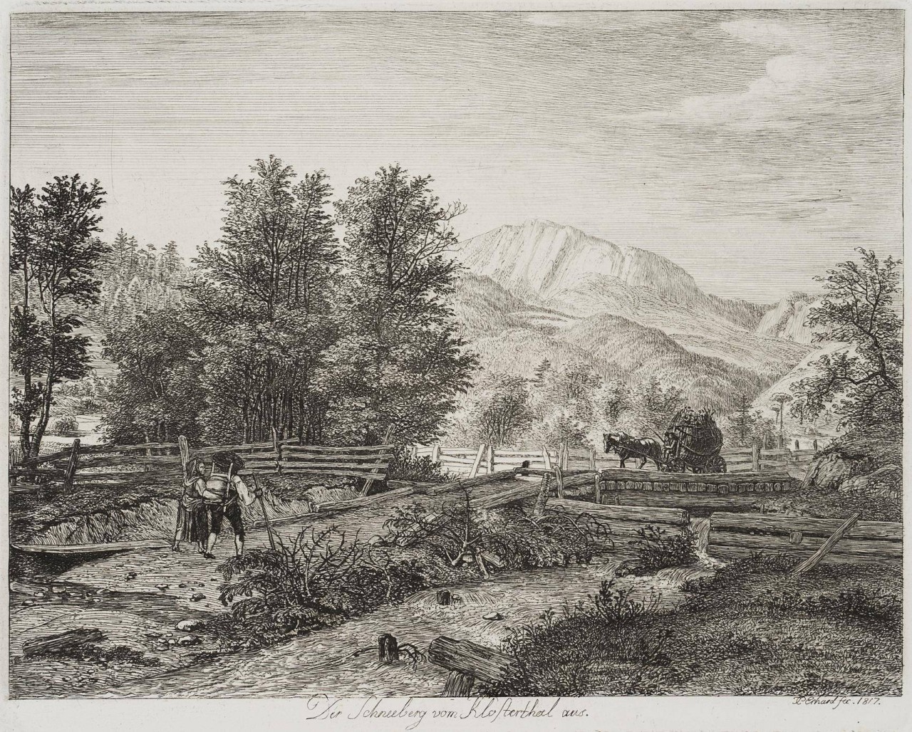 Der Schneeberg vom Klostertal aus