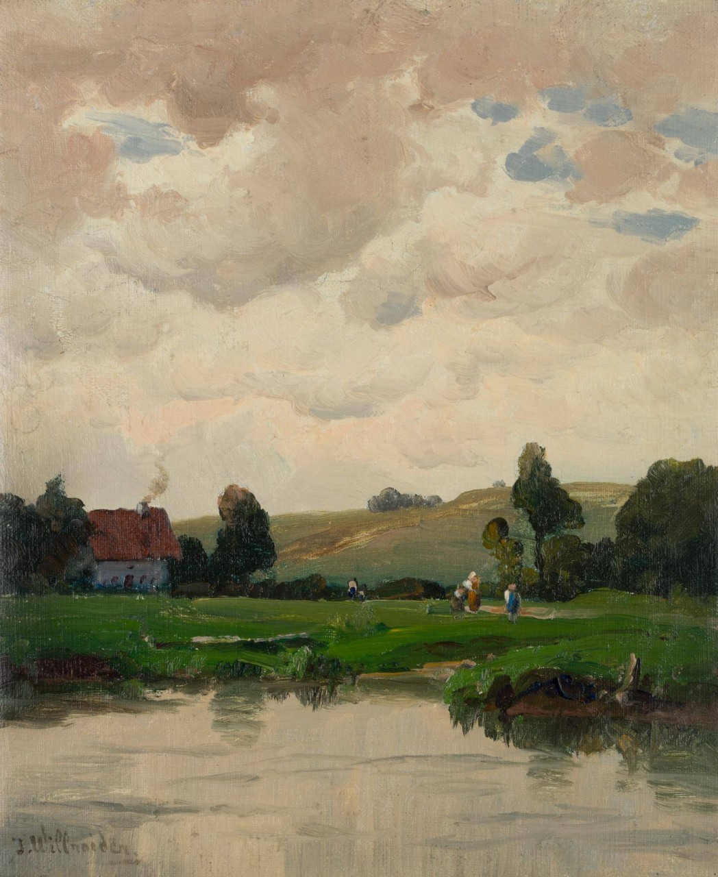 Landschaft mit See