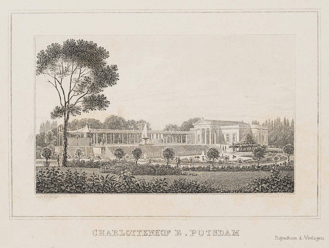 Ansicht des Charlottenhofes bei Potsdam