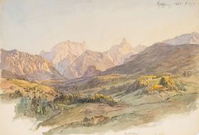 Gebirgslandschaft in den Chiemgauer Alpen